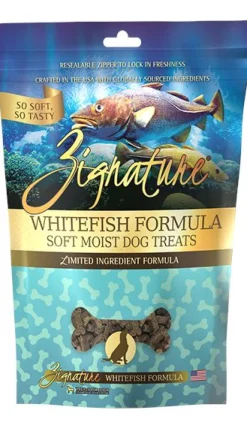Pets Global Zignature Whitefish Soft Moist Treats Dog - 4 Oz