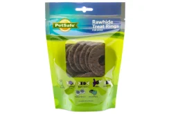 Petsafe Busy Buddy Natural Rawhide Rings Natural Dog Chews - Natural - Large - 16 Pack