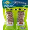 Petsafe Busy Buddy Natural Rawhide Rings Natural Dog Chews - Peanut Butter - Small - 24 Pack