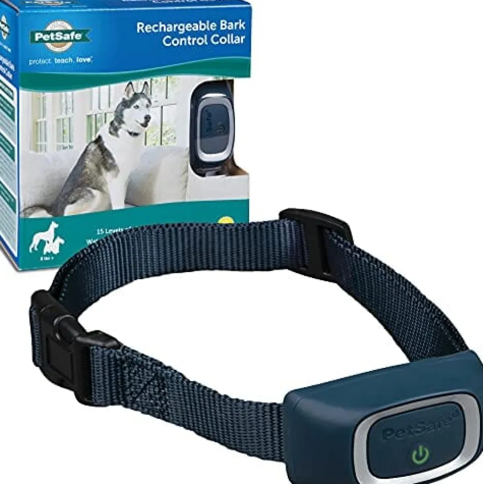 Petsafe Rechargeable Bark Control Collar - Blue - Under 8 Lbs