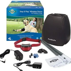 Petsafe Stay & Play Wireless Fence Stubborn Dogs Dog Fencing & Zone Controls - Black - 3/4 Acre