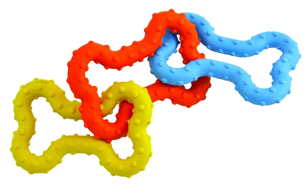 Petstages Mini-Bone Connecting Tug and Chew Puppy Dog Toy