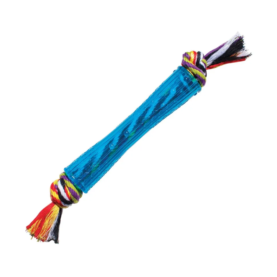 Petstages Orka Stick Dental Textured and Rope and Rubber Chew and Fetch Dog Toy