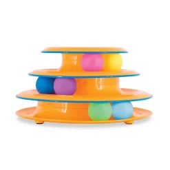 Petstages Tower of Tracks with Balls 3-Tiered Interactive Puzzle Cat Toy