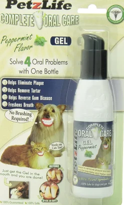 PETZLIFE Oral Care Gel Blister Pack for Dogs and Cats - 4 oz
