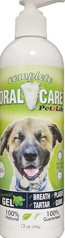 PETZLIFE Peppermint Gel pouch (must buy 12) Oral Care for Dogs and Cats - 0.34 oz