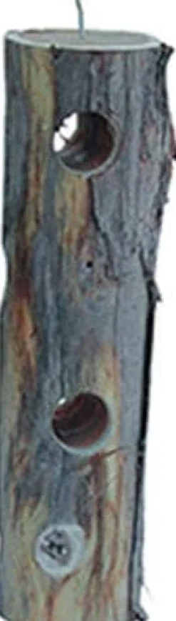 Pine Tree Farms Log Jammer Hardwood Feeder Suet and Seed Cake Wild Bird Feeder - 1.75 Lbs
