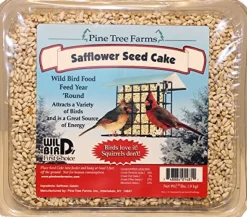 Pine Tree Farms Seed Cake Wild Bird Food - Safflower - 1.8 Lbs