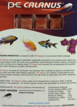 Piscine Energetics Calanus Frozen Fish Food - 4 Oz