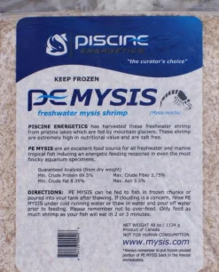 Piscine Energetics Mysis Frozen Fish Food - 40 Oz