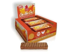 Plato Pet Treats Energy Bar Chicken & Mango Recipe Soft and Chewy Dog Treats - 12 ct Counter Display Box