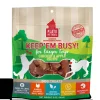 Plato Pet Treats Keep 'em Busy Chicken & Apple Treats for Large Toys Dehydrated Dog Treats - 5oz Bag