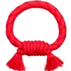 Playology Beef Scented Dri-Tech Ring Dog Toy with Encapsiscent Technology - Red - Large