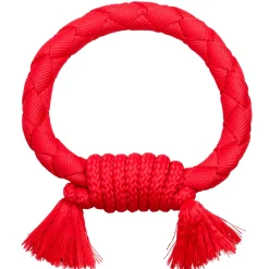 Playology Beef Scented Dri-Tech Ring Dog Toy with Encapsiscent Technology - Red - Large