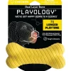 Playology Chicken Scented Dual Layered Bone Rubber Dog Toy with Encapsiscent Technology - Large