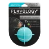 Playology Peanut Butter Scented Squeaky Chew Ball Rubber Dog Toy with Encapsiscent Technology - Medium/Large