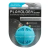 Playology Peanut Butter Scented Dental Chew Ball Rubber Dog Toy with Encapsiscent Technology - Large