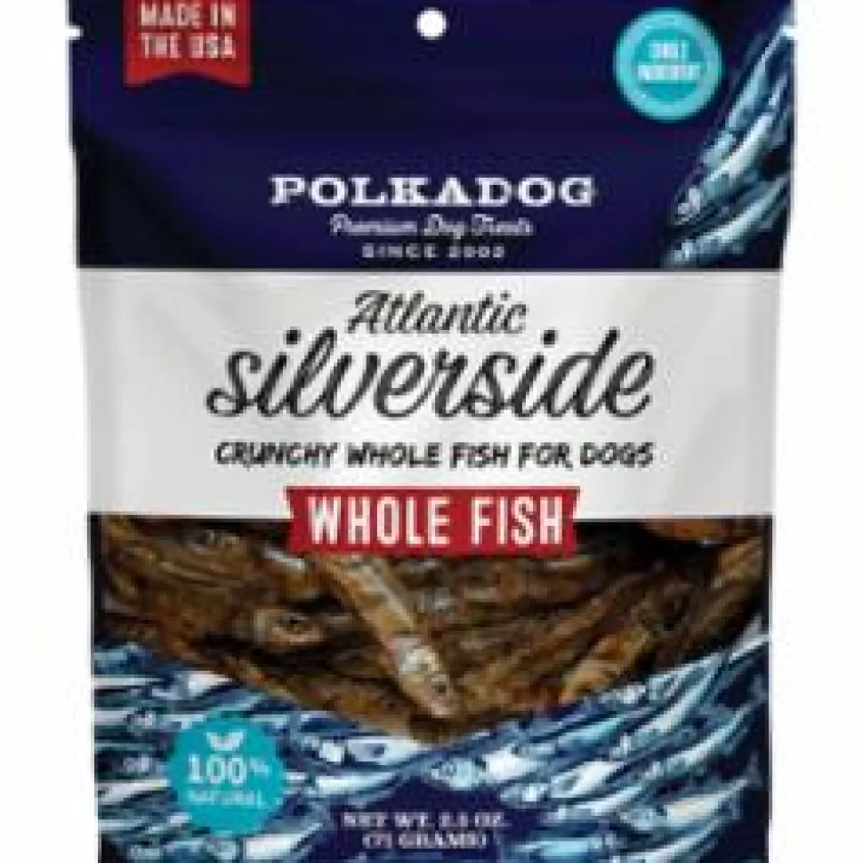 Polka Dog Bakery Grain-Free Silverside Dehydrated Dog Treats - 1.5 lbs Bulk