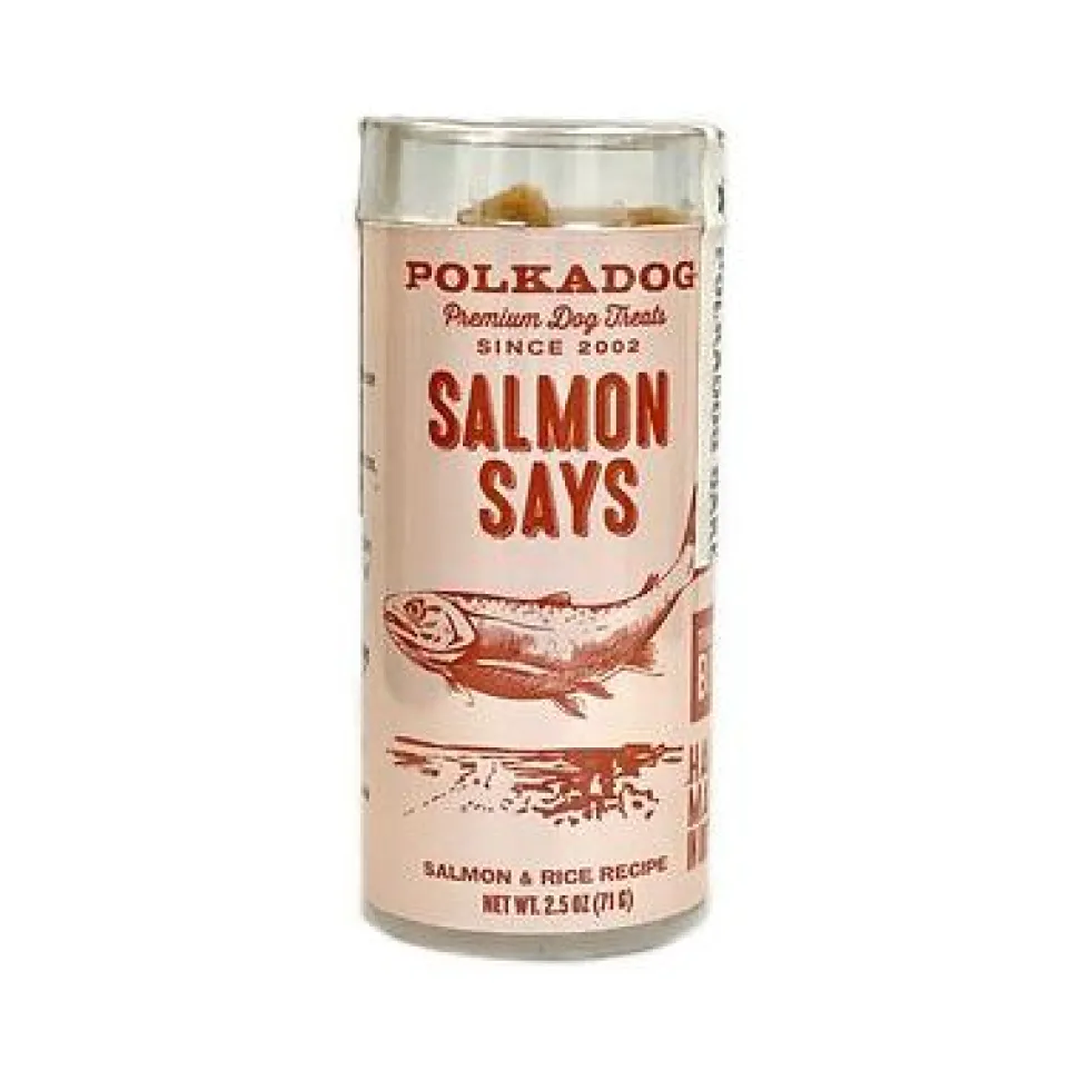 Polka Dog Bakery Salmon Says Training Bits Dehydrated Dog Treats - 2 Oz Tube