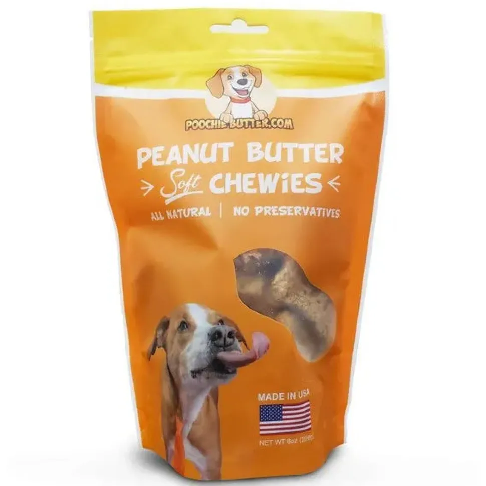 Poochie Butter Peanut Butter Natural Dog Treats - 8 Oz