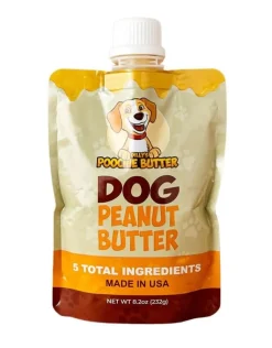 Poochie Butter Peanut Butter & Carob Natural Dog Treats - 8 Oz