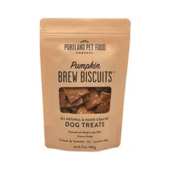 Portland Pet Food Original Pumpkin Brew Crunchy Dog Biscuits Treats - 5 Oz