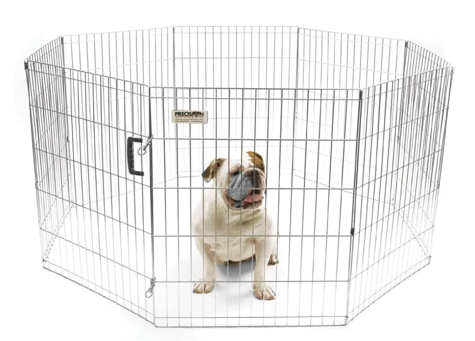 Precision Pet Products Exercise Pen Silver - 30 in