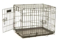 Precision Pet Products ProValu 2 Door Wire Dog Crate - Black - 36 in