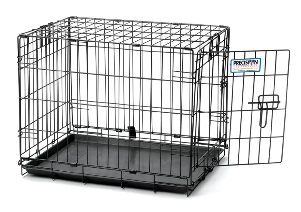 Precision Pet Products ProValu 1 Door Wire Dog Crate - Black - 19 in
