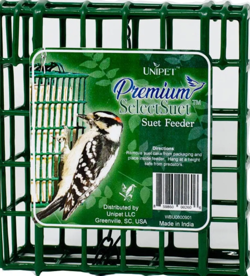 Premium Select Suet Premium Select Suet Feeder Suet and Seed Cake Wild Bird Feeder - Green