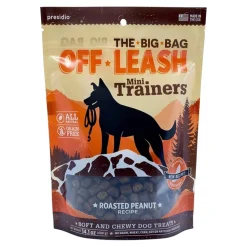 Presidio Natural Grain-Free Off Leash Roasted Peanut Butter Soft and Chewy Training Dog Treats