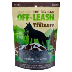 Presidio Natural Grain-Free Off Leash Fire Grilled Chicken Soft and Chewy Training Dog Treats
