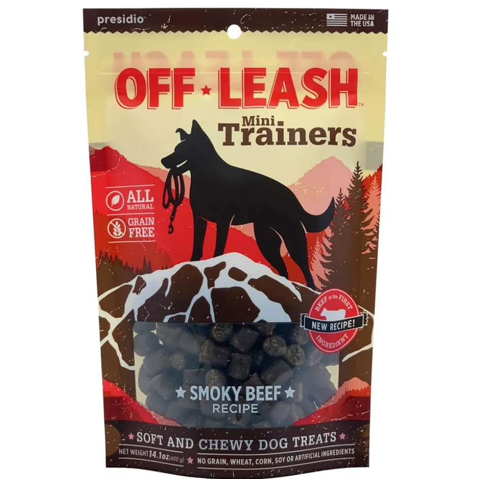 Presidio Natural OffLeash USA Smokey Beef Dog Chewy Treats - 14 Oz
