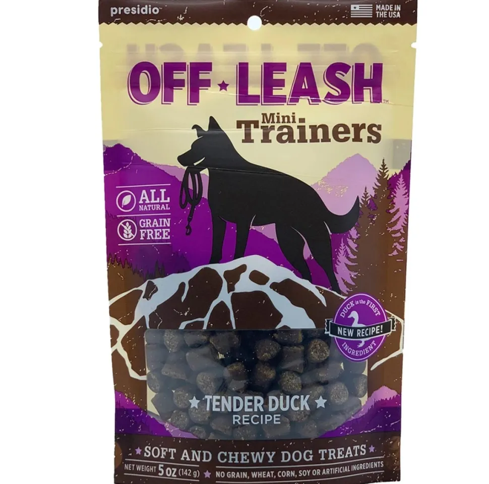 Presidio Natural OffLeash USA Tender Duck Dog Chewy Treats - 5 Oz