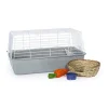Prevue Hendryx Bella Rabbit Cage Kit - White/Gray