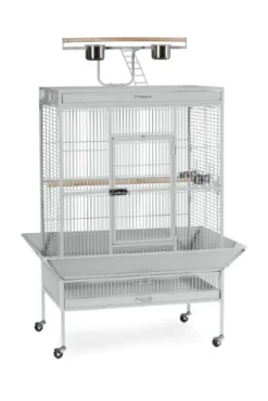 Prevue Hendryx Select Bird Cage - Pewter White - 35.375" x 23.5" x 67"