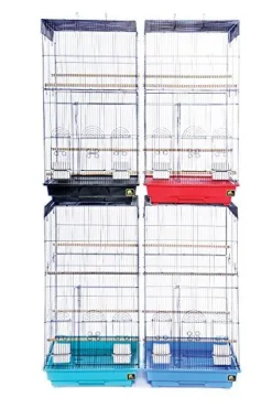 Prevue Hendryx Tall Bird Cages - Assorted Colors - Multipack - 18" x 18" x 36" - Pack of 4