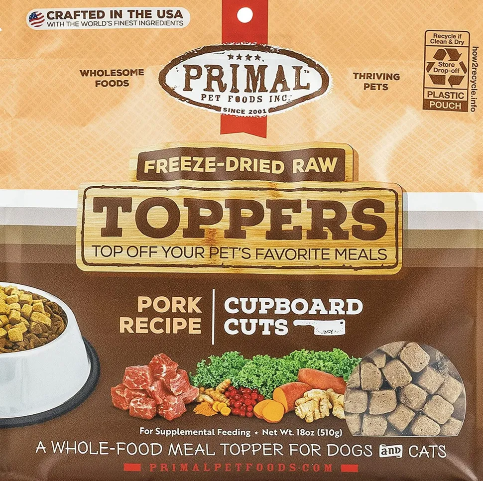 Primal Cupboard Pork Freeze-Dried Dog Treats - 18 Oz