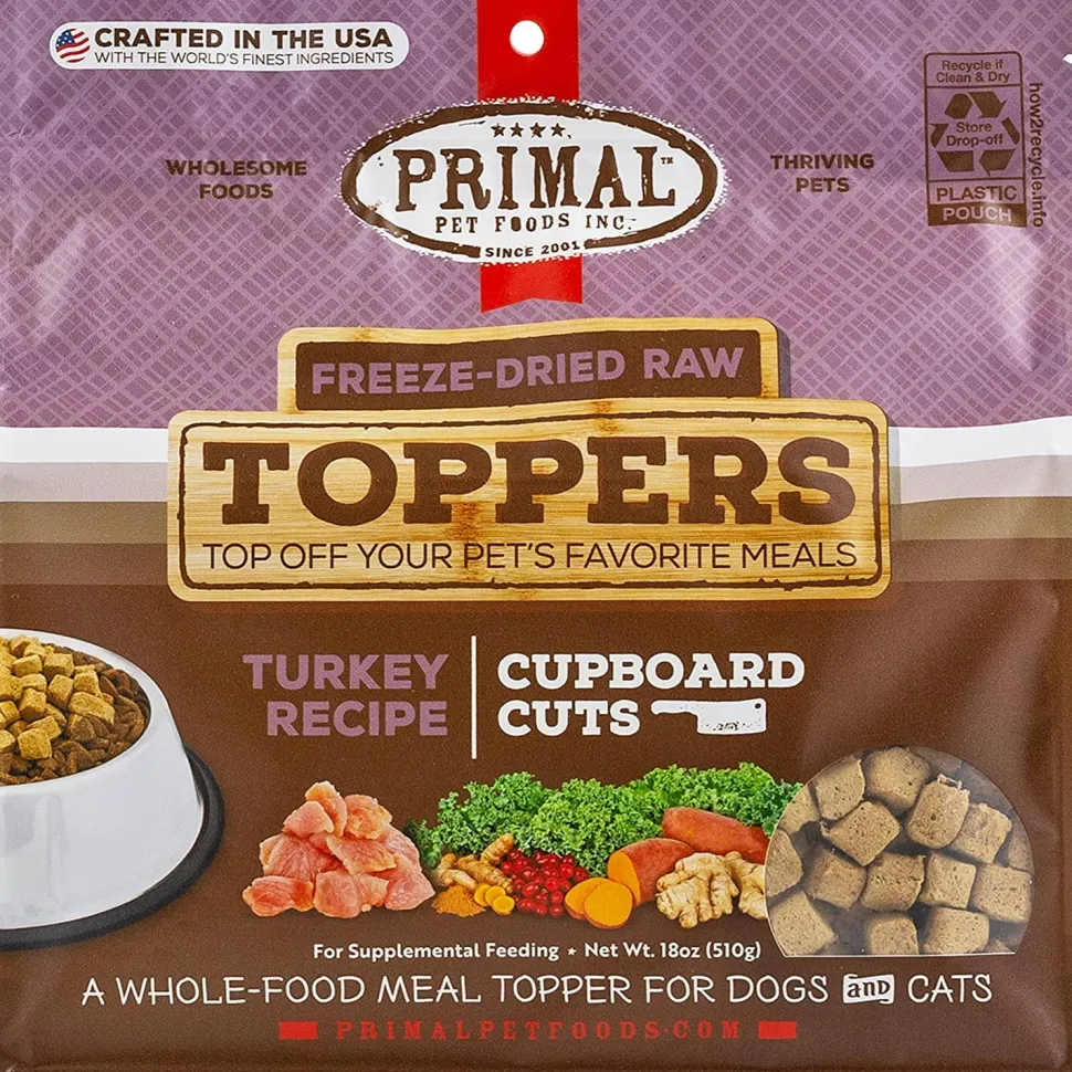 Primal Cupboard Turkey Freeze-Dried Dog Treats - 18 Oz