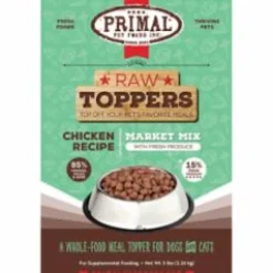 Primal Dog and Cat Frozen Market MIX Topper Chicken - 5 lbs