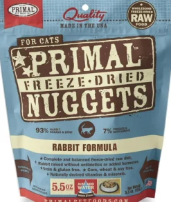 Primal Freeze-Dried Cat Food Rabbit - 5.5 Oz