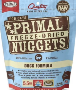 Primal Freeze-Dried Cat Food Nuggets Duck - 5.5 Oz