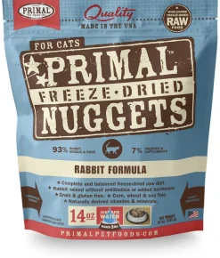 Primal Freeze-Dried Cat Food Rabbit - 14 Oz