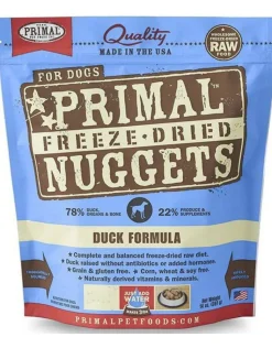 Primal Freeze-Dried Dog Food Nuggets Duck - 5.5 Oz