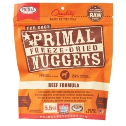 Primal Freeze-Dried Dog Food Nuggets Beef - 5.5 Oz