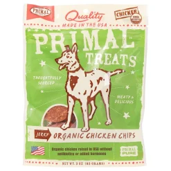 Primal Treat Chips Chicken Jerky Dog Treats - 3 Oz