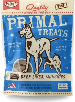 Primal Treat Munchies Liver Beef Freeze-Dried Dog Treats - 2 Oz
