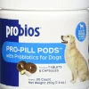 Probios Pro-Pill Pods with Probiotics for Large Dogs Stuffing Chewy Dog Treats - Peanut Butter - 30 Count
