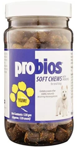 Probios Soft Chews with Prebiotics for Small Dogs - 120 Gm