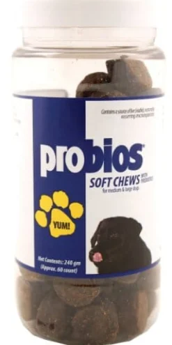 Probios Soft Chews with Prebiotics for Medium & Large Dogs - 240 Gm